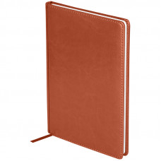 Ежедневник недатированный, A4, 136л., кожзам, OfficeSpace "Nebraska", коричневый